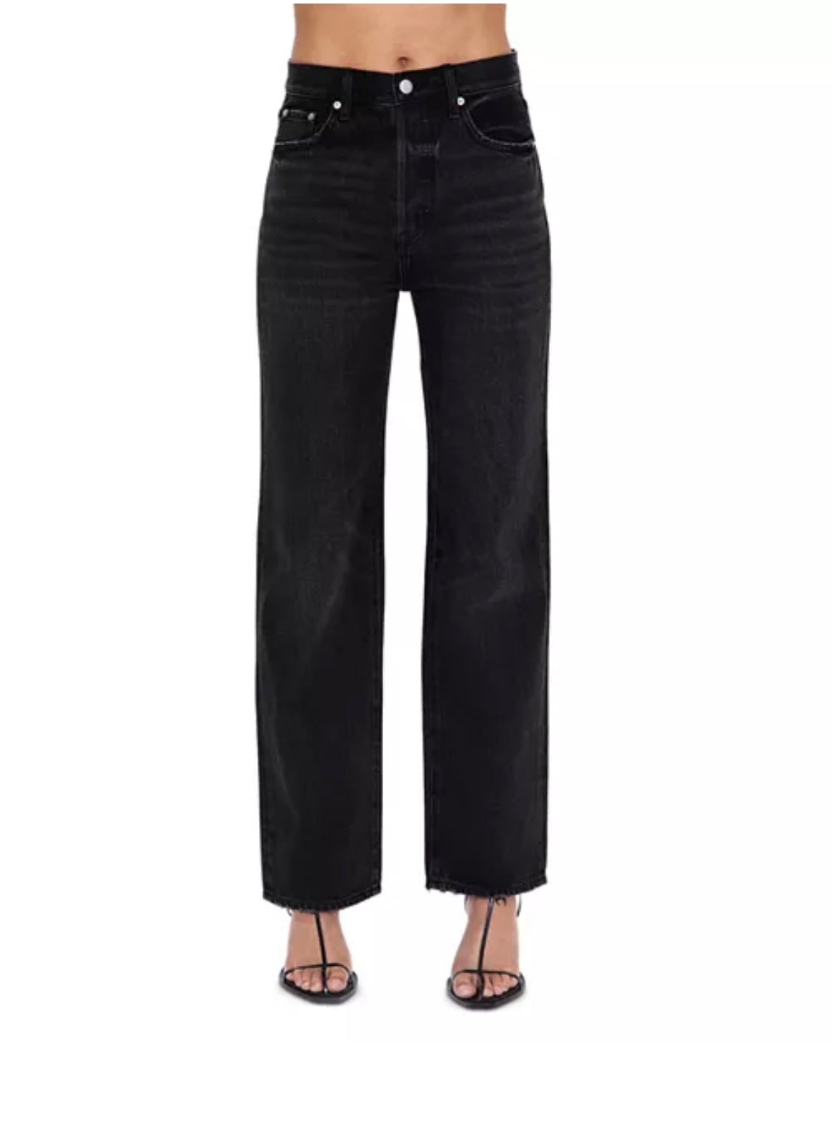 Cassie Super High Rise Straight Leg Jeans in Stormy