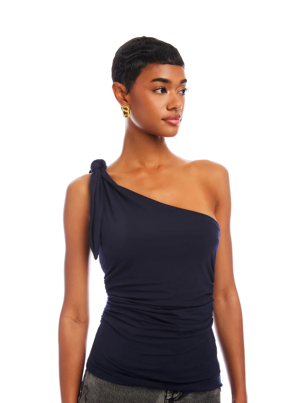 HARPER ONE-SHOULDER TIE-TOP