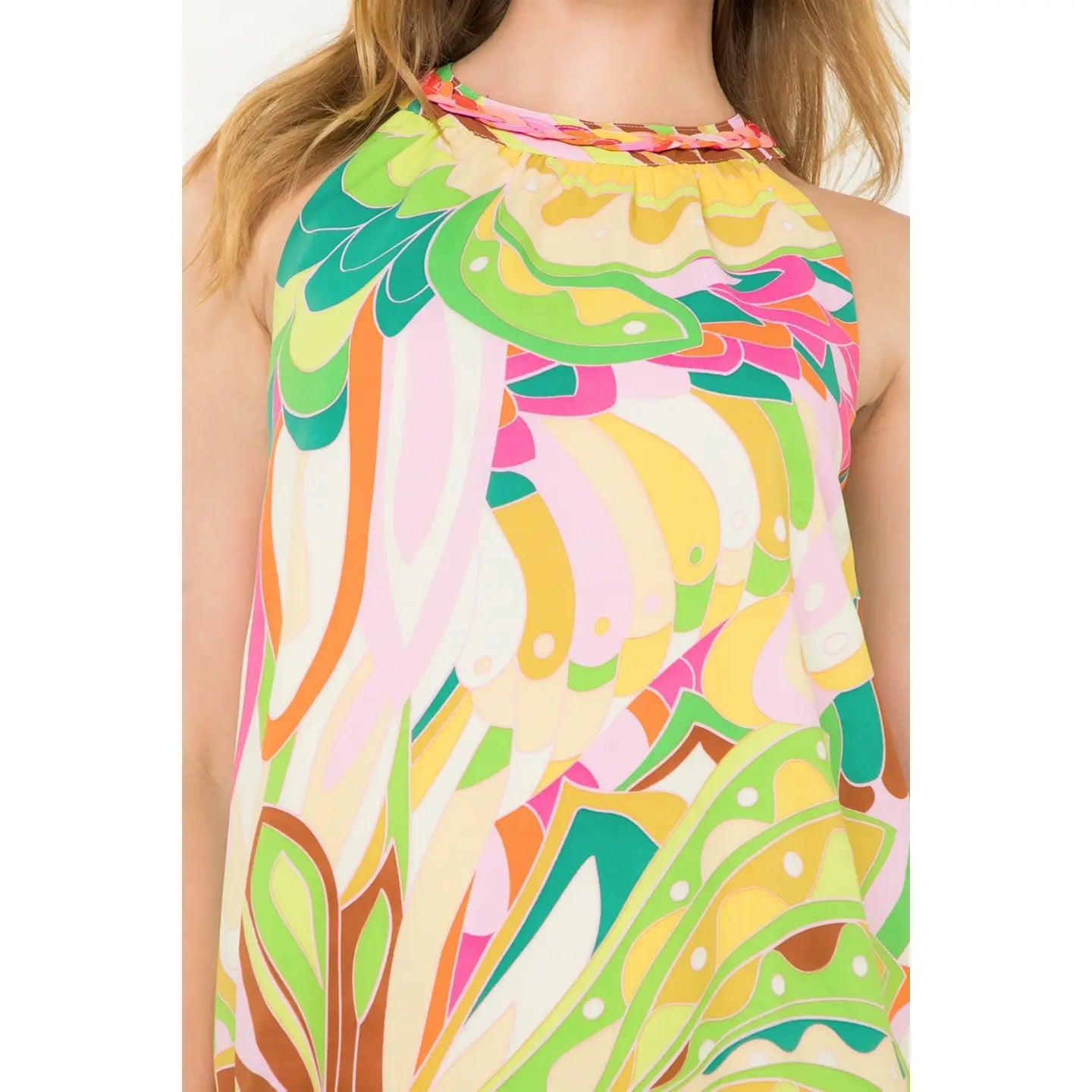 Halter Print Dress