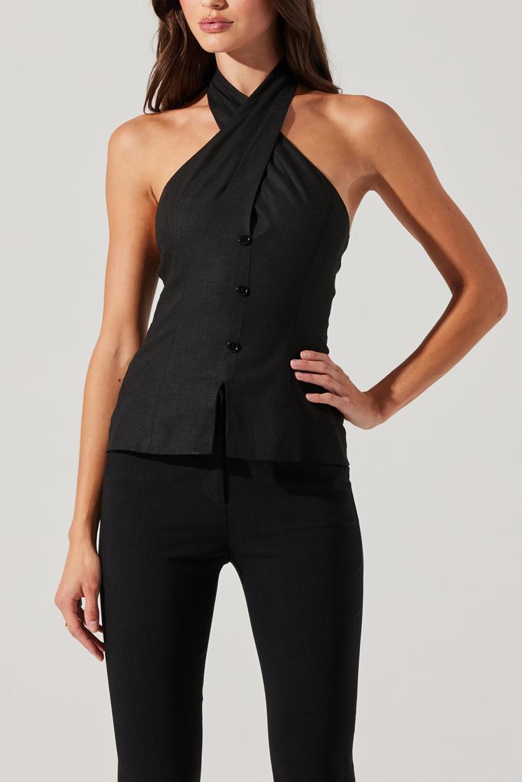 Yaritza Halter Neck Vest Top