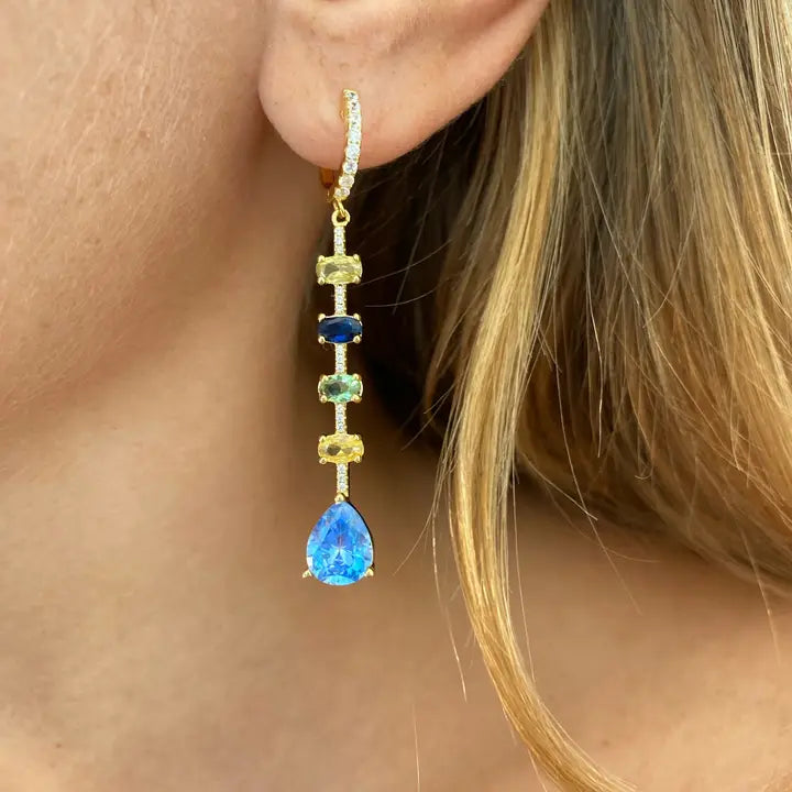 Jagger Earrings- Azure