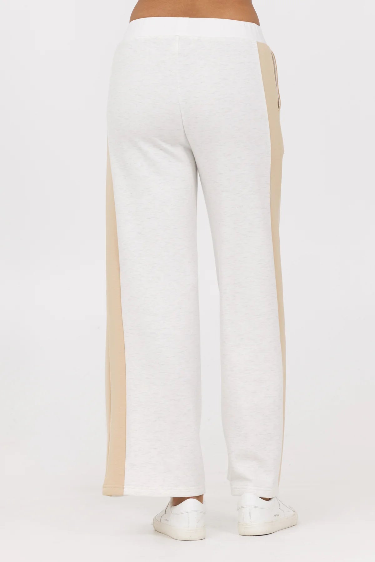 COLOR BLOCK CLOUD FLEECE WIDE LEG PANT