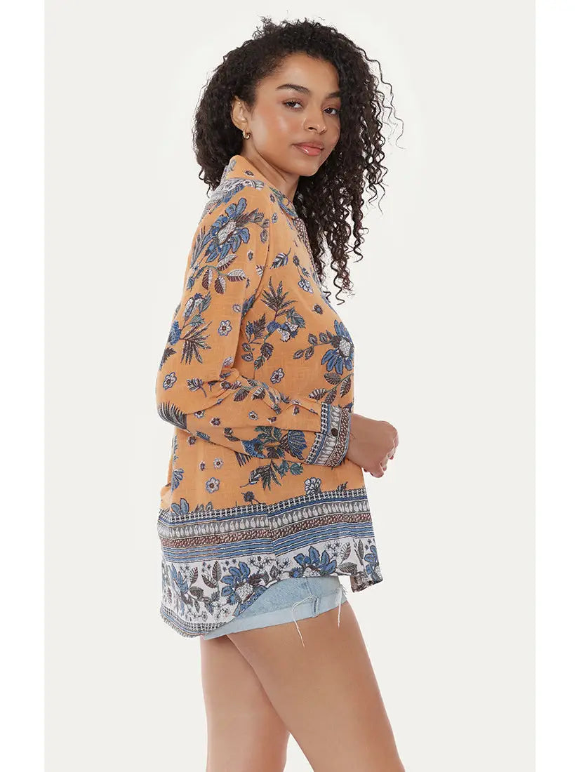 Quilted Glimpses Button Down