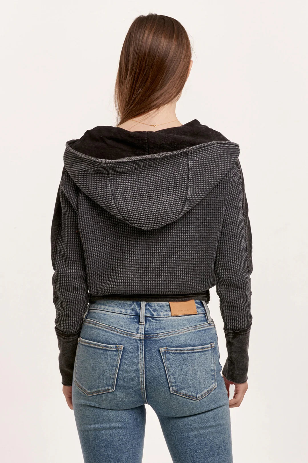 CARLY ZIP UP LONG SLEEVE JACKET BLACK