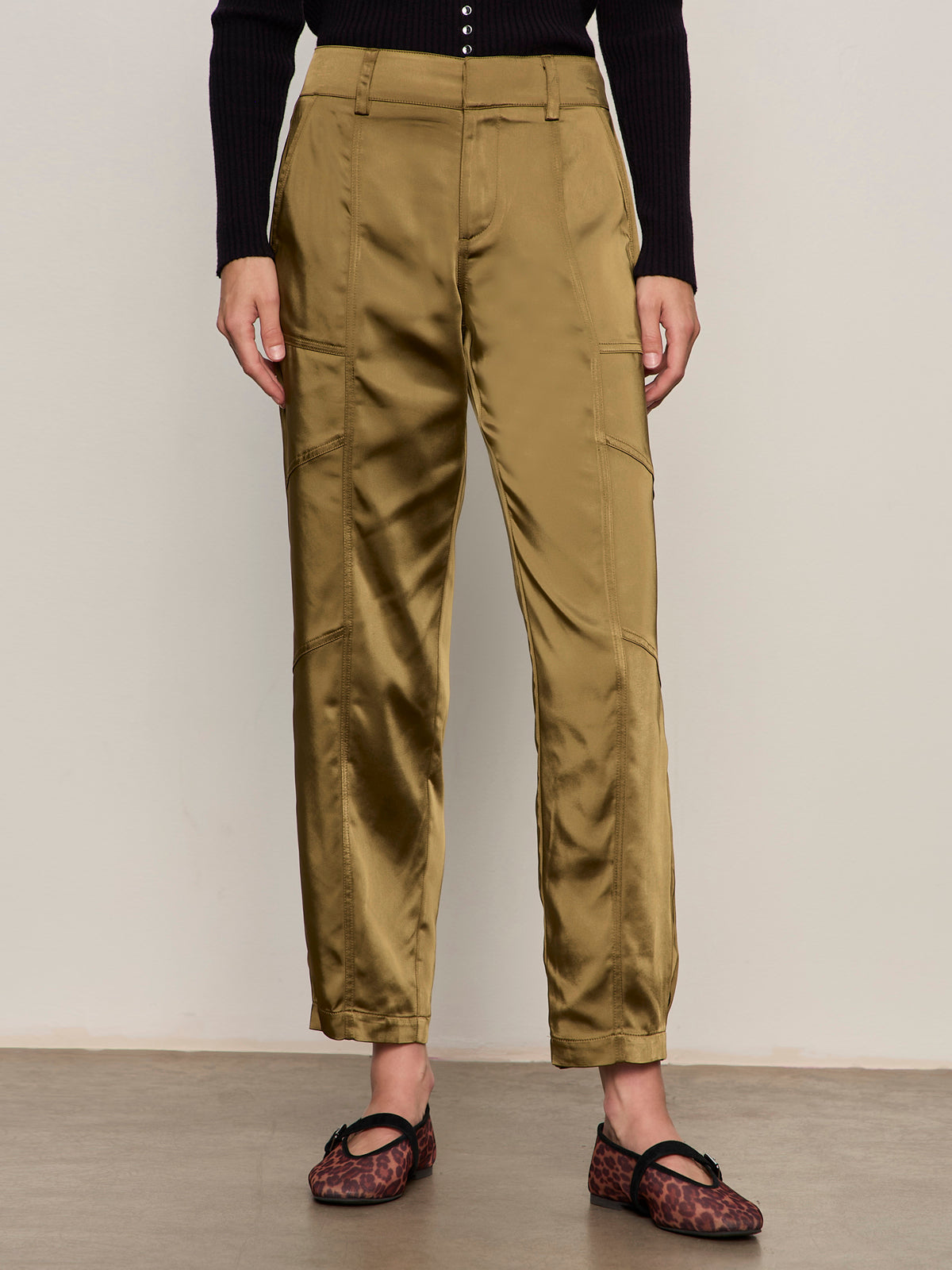 SAHARA SATIN TAPERED PANT DIRTY MARTINI