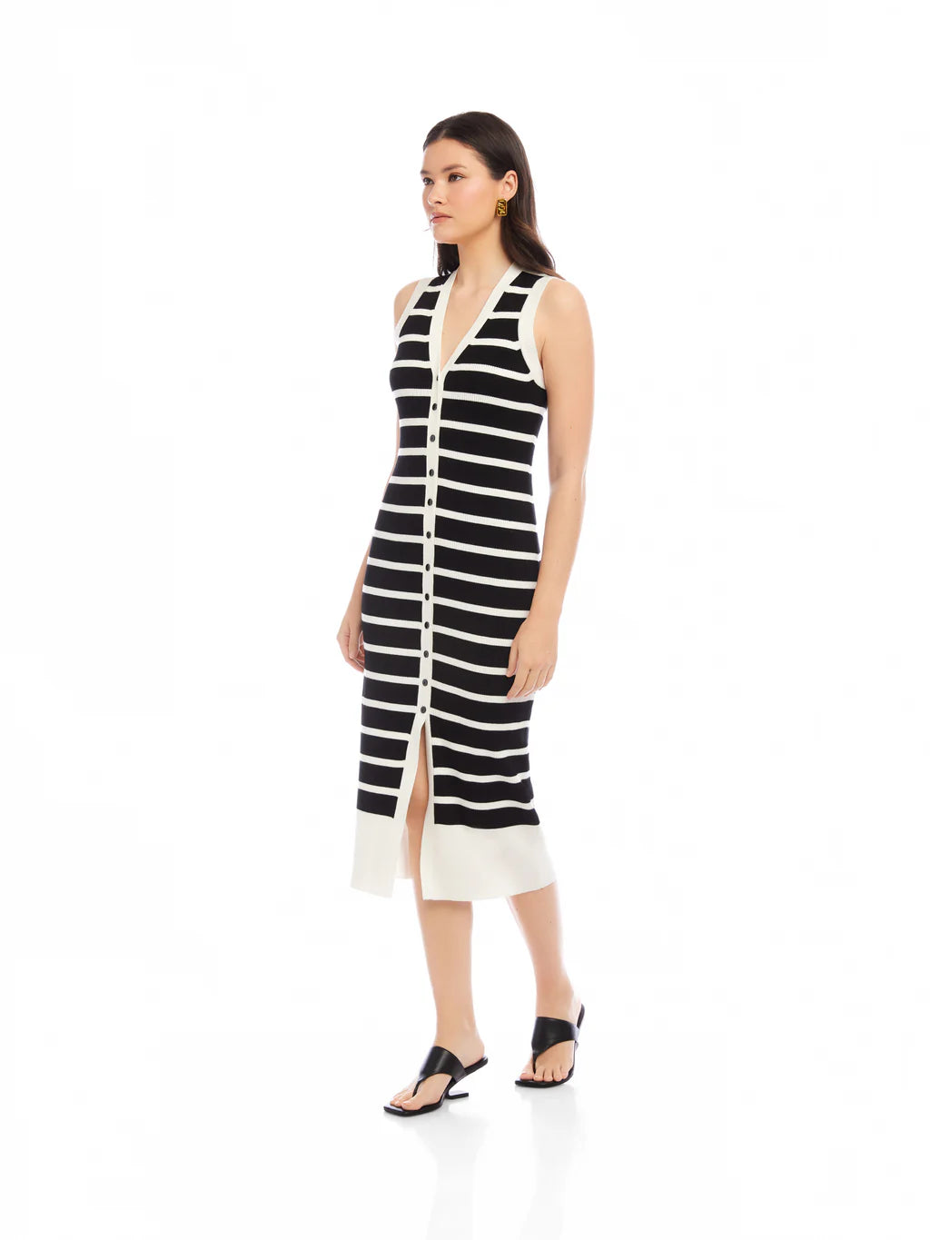 JENNA V-NECK SWEATER DRESS