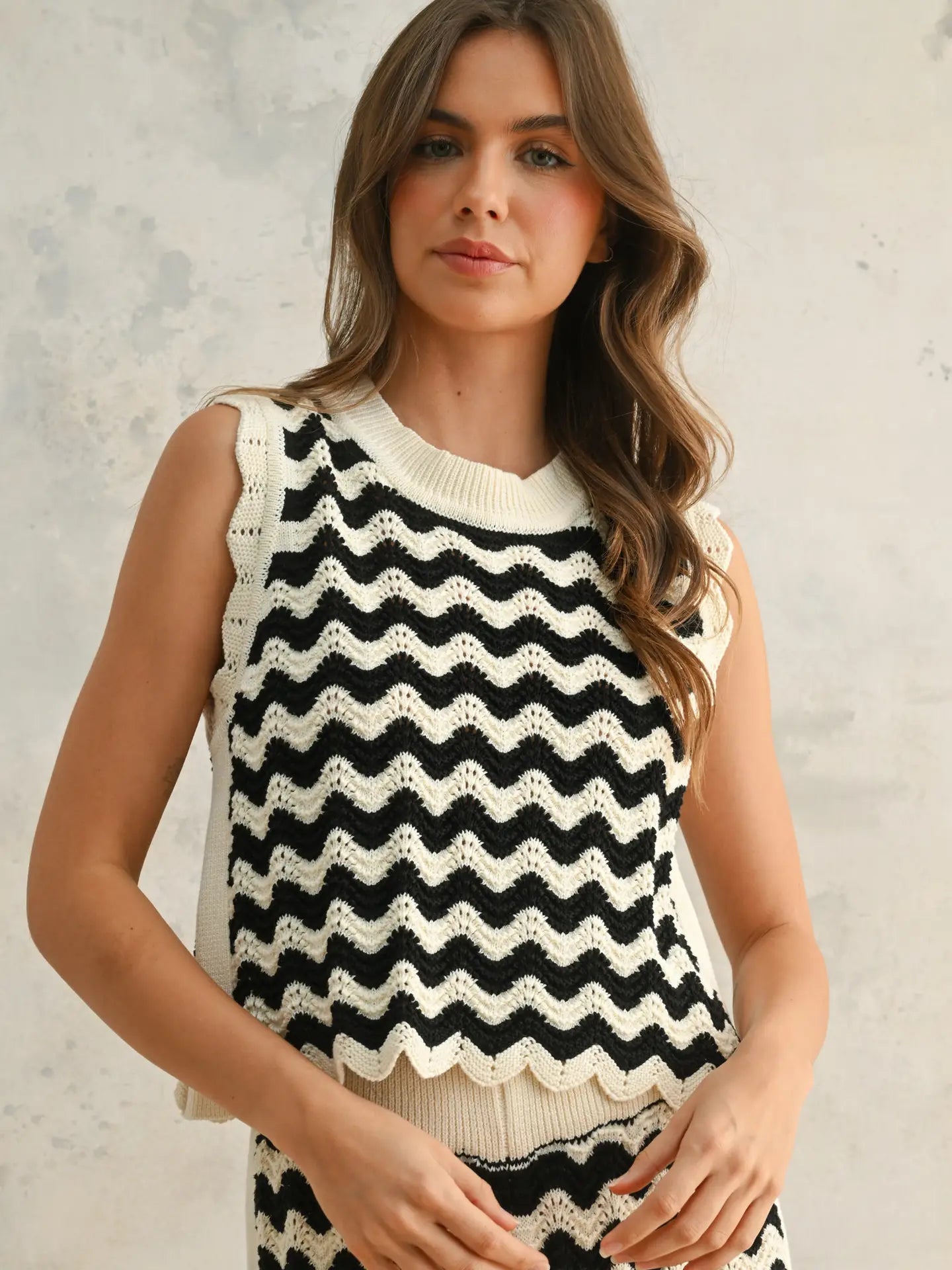 Color Combo Crochet Top