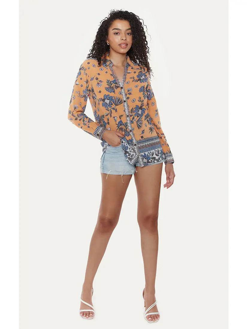 Quilted Glimpses Button Down