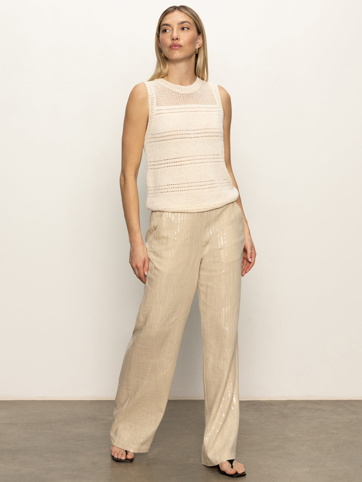 WAVES OF SUMMER SHELL SWEATER MACRAME