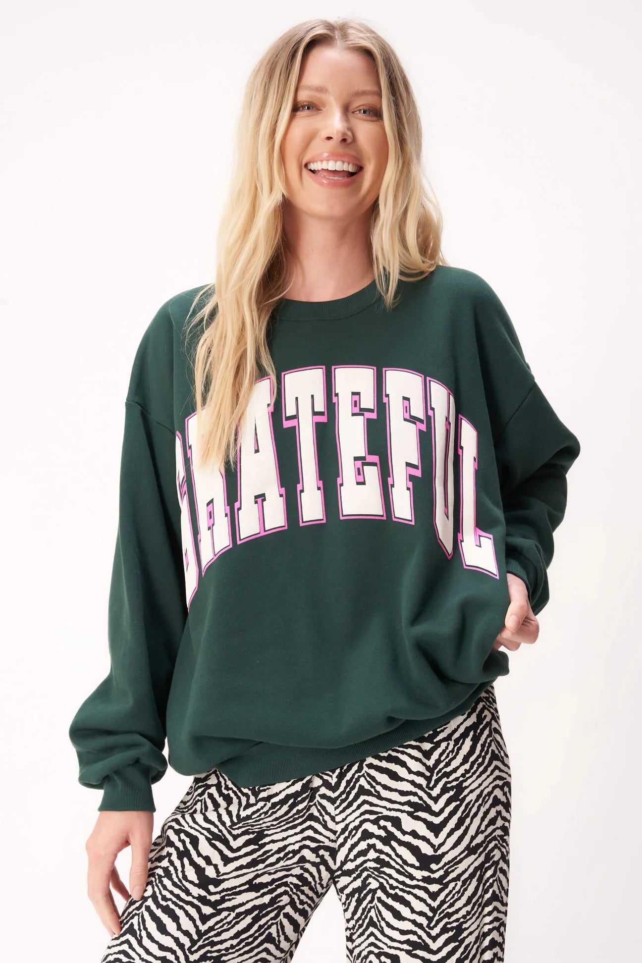 GRATEFUL SWEATSHIRT - MIDNIGHT EMERALD