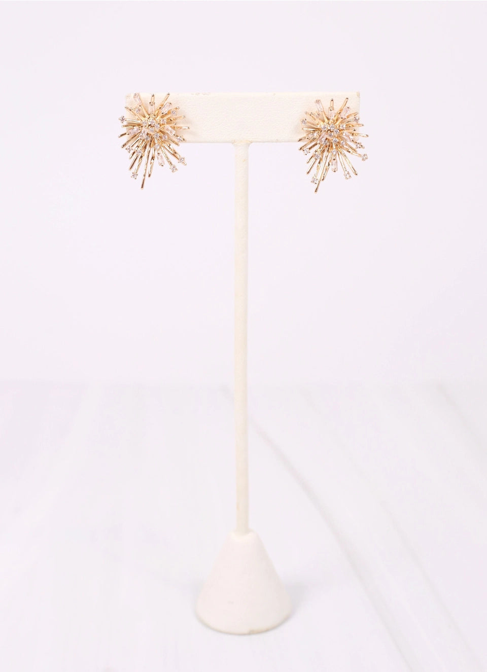 Erickson Cz Burst Earring Gold