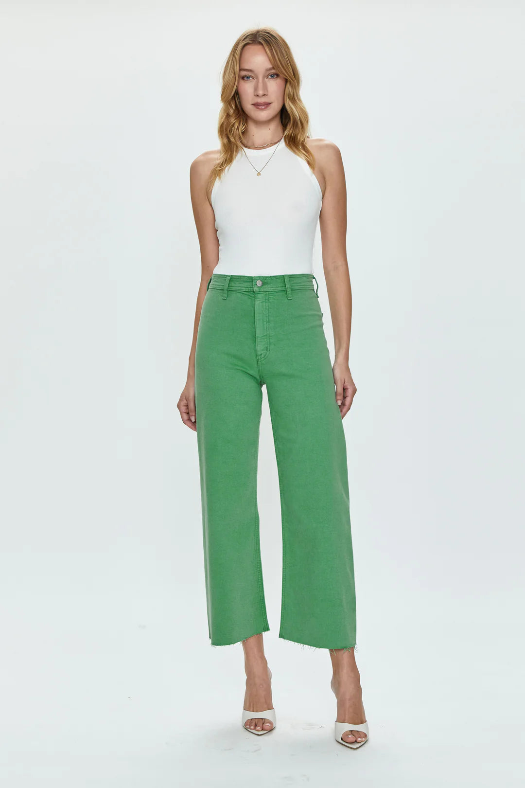 PENNY HIGH RISE WIDE LEG - AVOCADO
