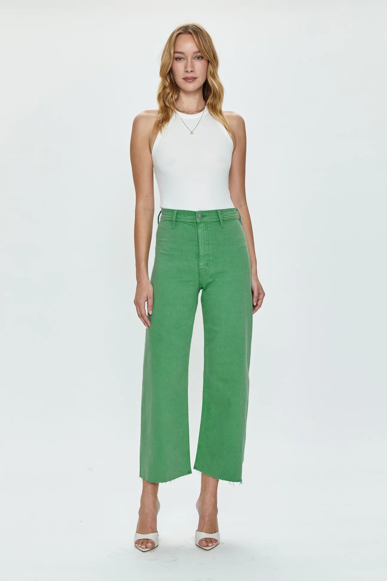 PENNY HIGH RISE WIDE LEG - AVOCADO