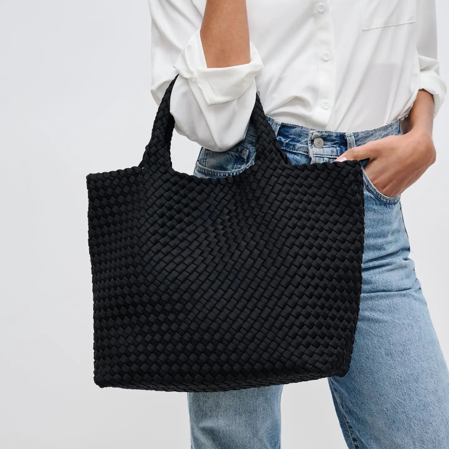 Sky's the Limit - Medium Woven Neoprene Tote