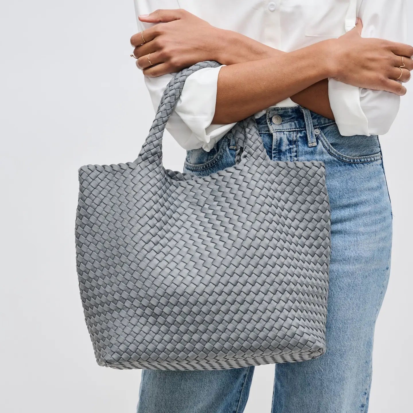 Sky's the Limit - Medium Woven Neoprene Tote
