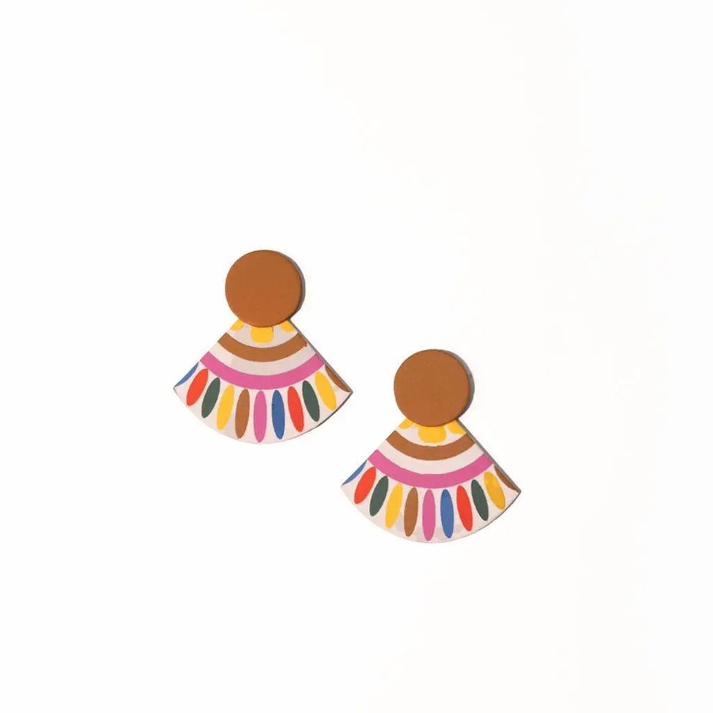 Spanish Sunset Tile Earrings