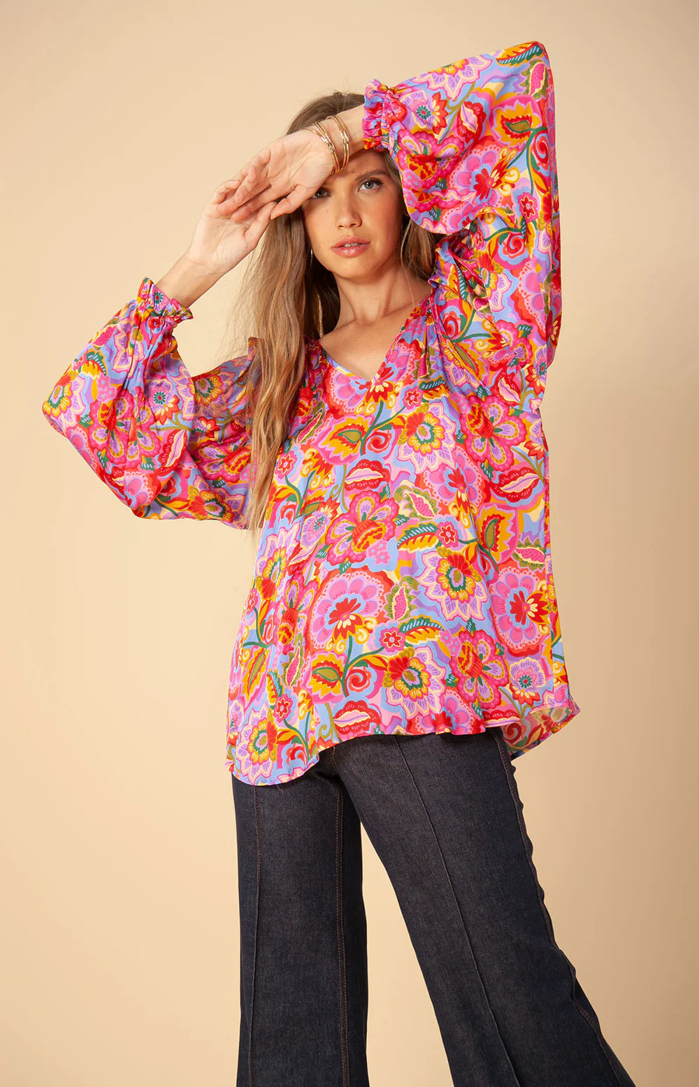 Hale Bob Liza Charmeuse Top