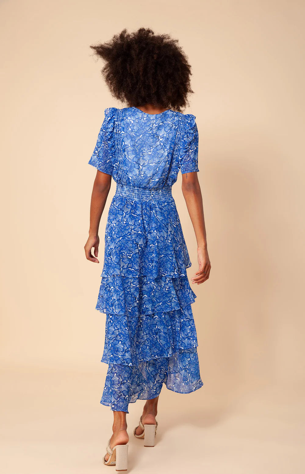 Hale Bob Darcey Chiffon Tiered Dress