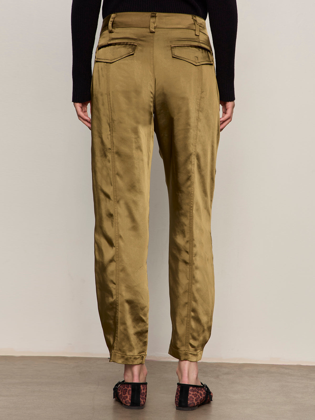SAHARA SATIN TAPERED PANT DIRTY MARTINI