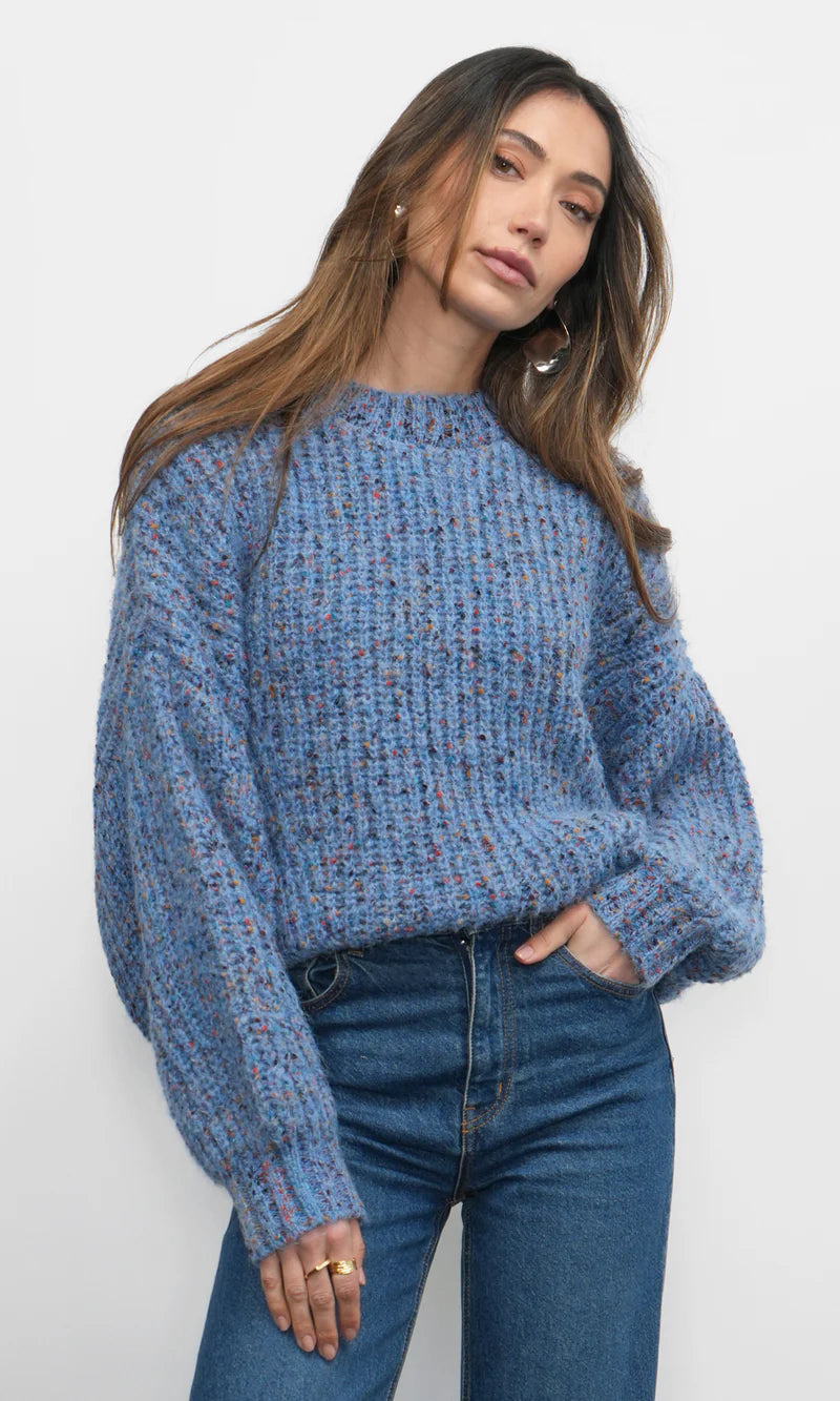 Jasper Slouchy Speckled Crew Neck Sweater