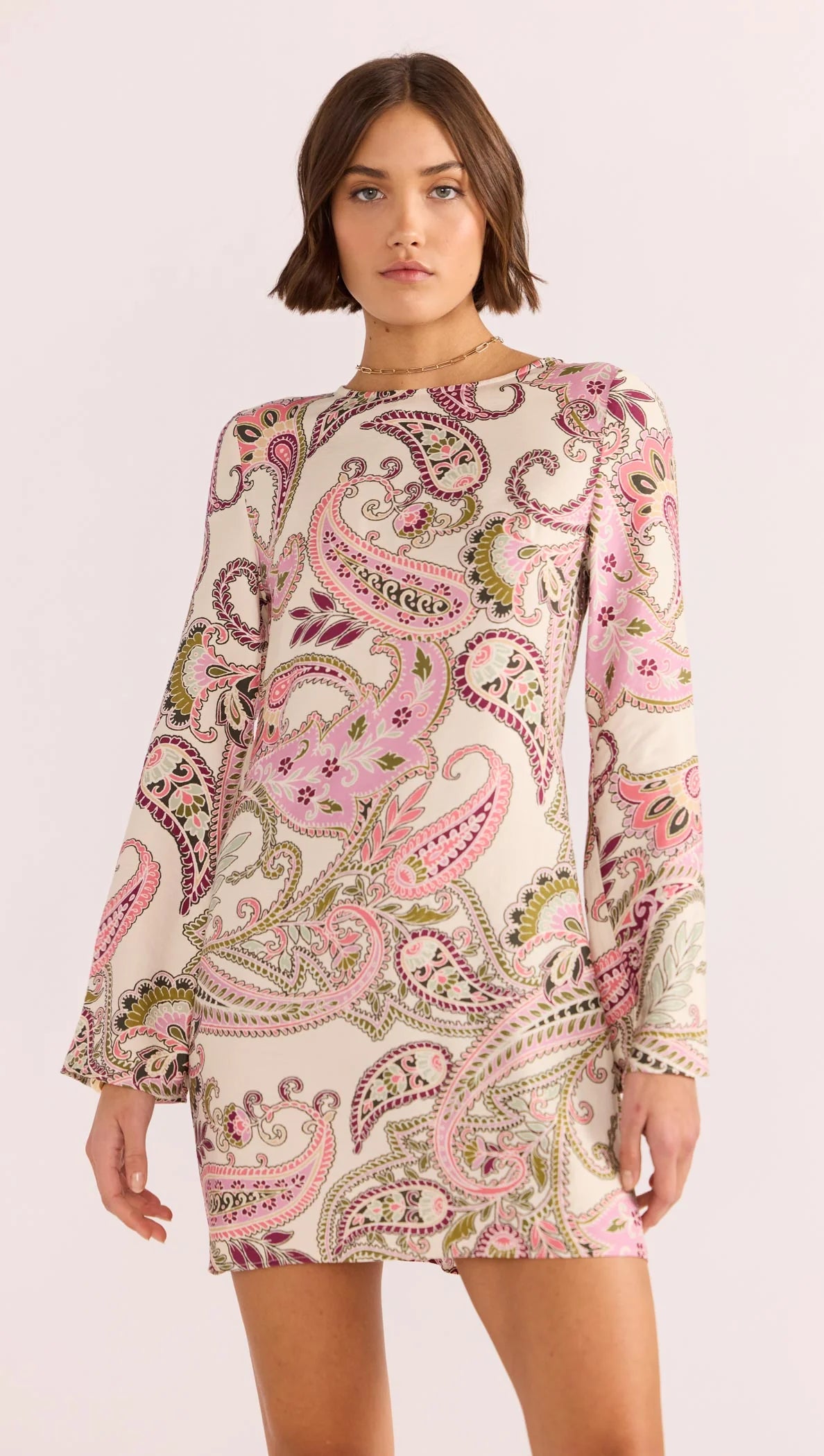 Mink Pink Paisley Print