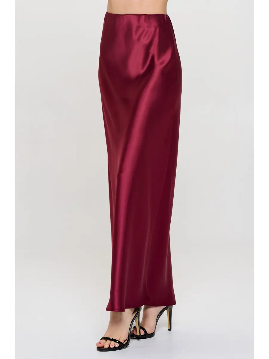 Silky Satin Maxi Skirt