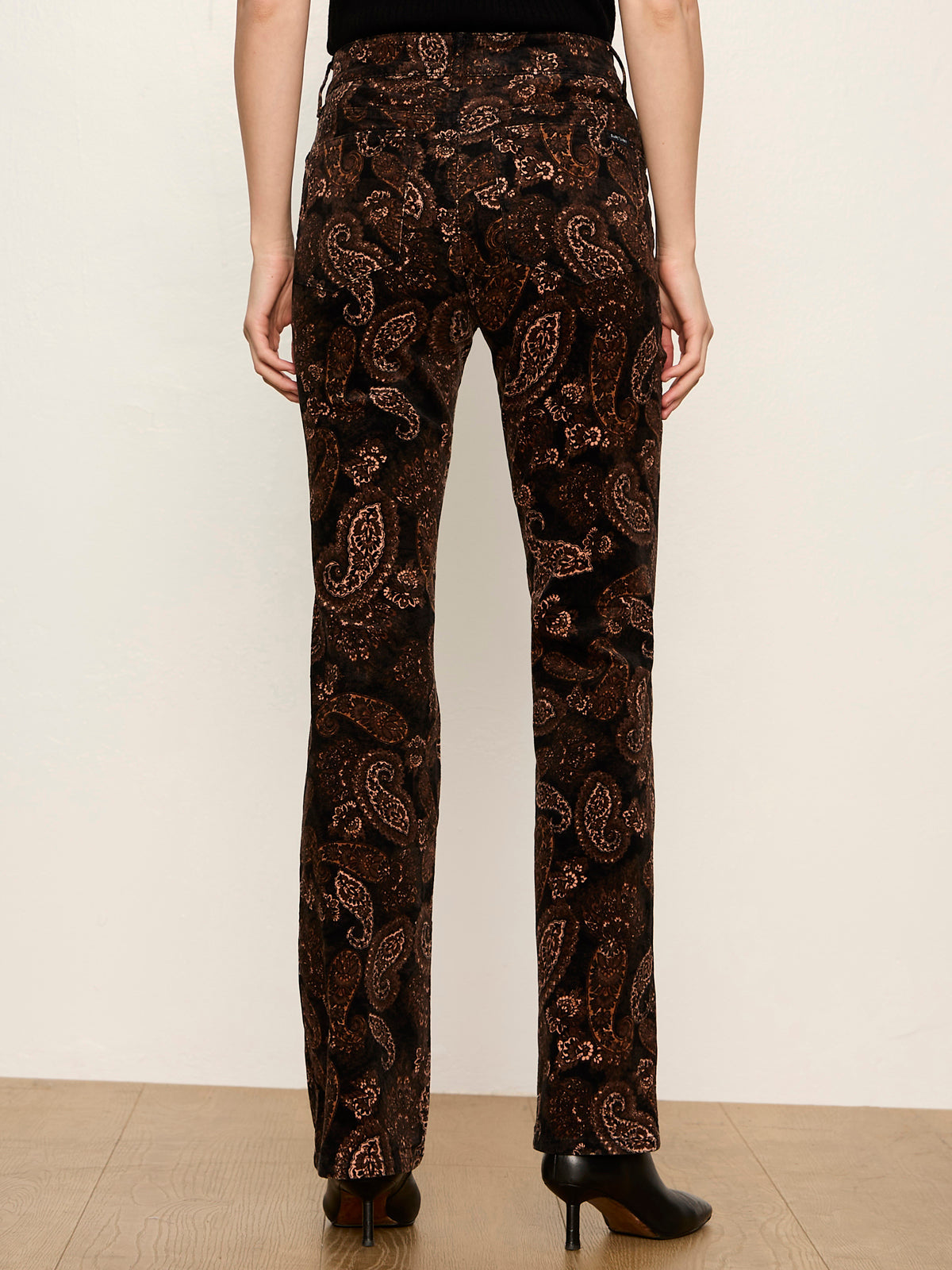 PLAY DATE CORDUROY BOOTCUT PANT COCOA PAISLEY