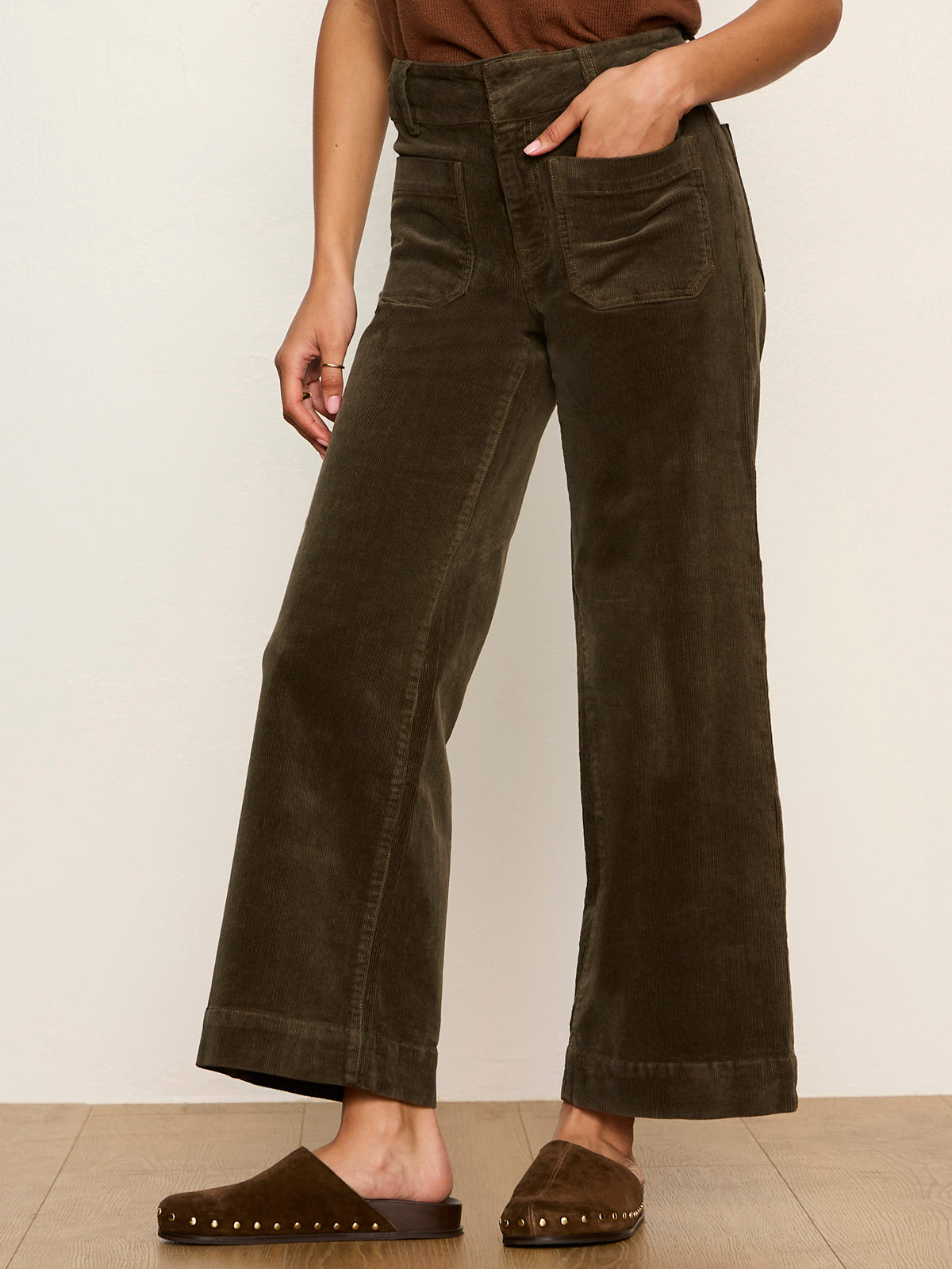 CHELSEA WIDE LEG PANT KALAMATA