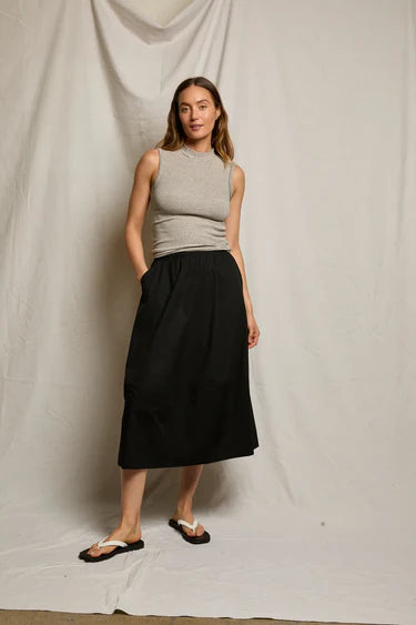 minka
poplin a-line skirt with pockets