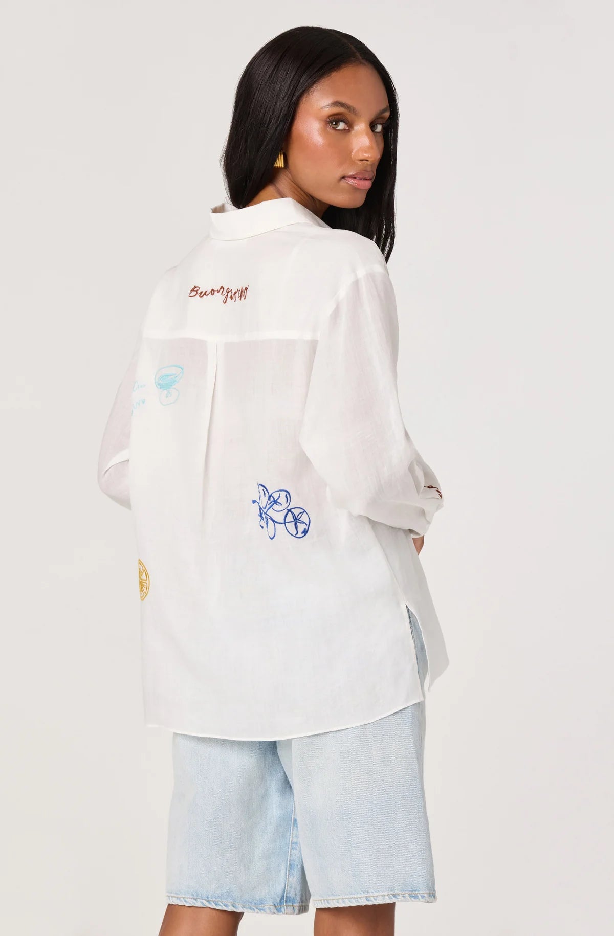 Trace Embroidered Picnic Shirt