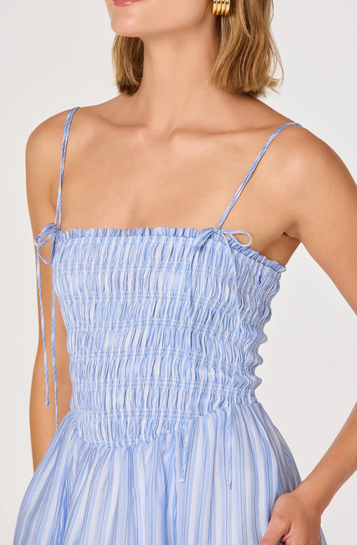 Lahela Smocked Midi Dress