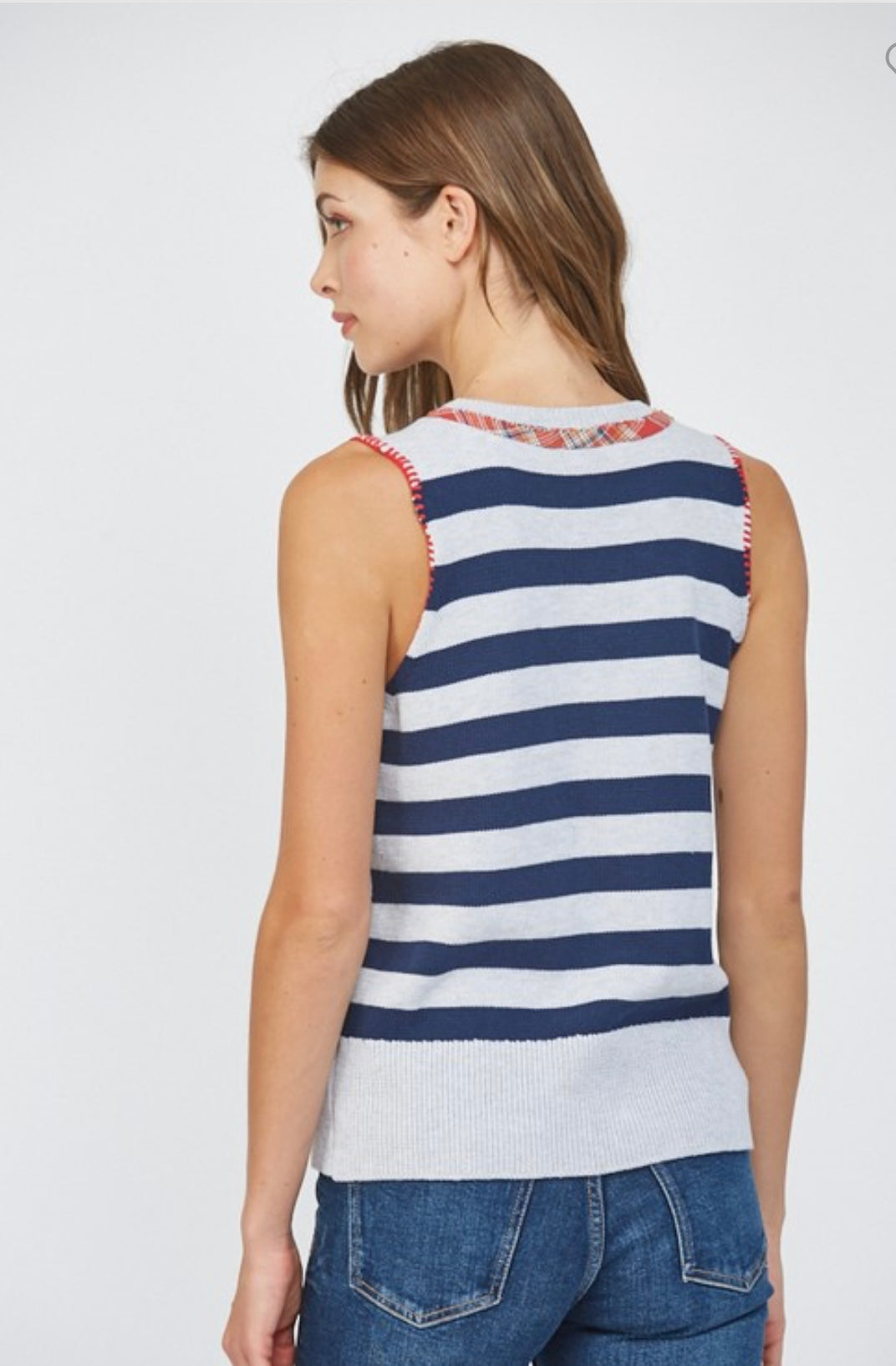 American Flag Knit Top