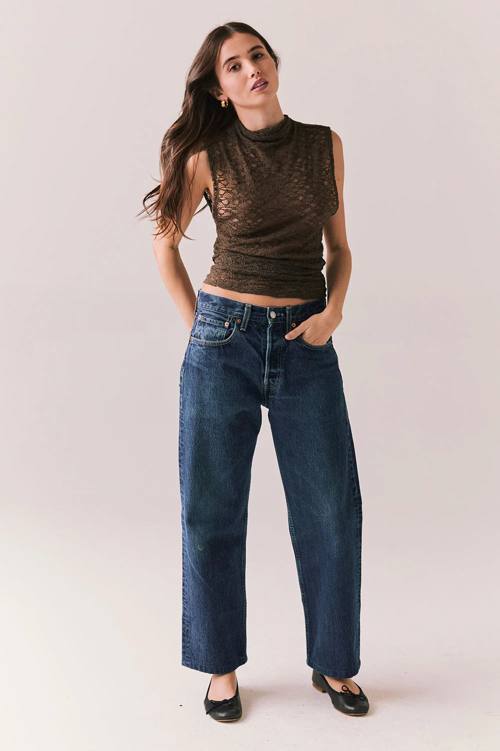 Haileyy Espresso Tank Top