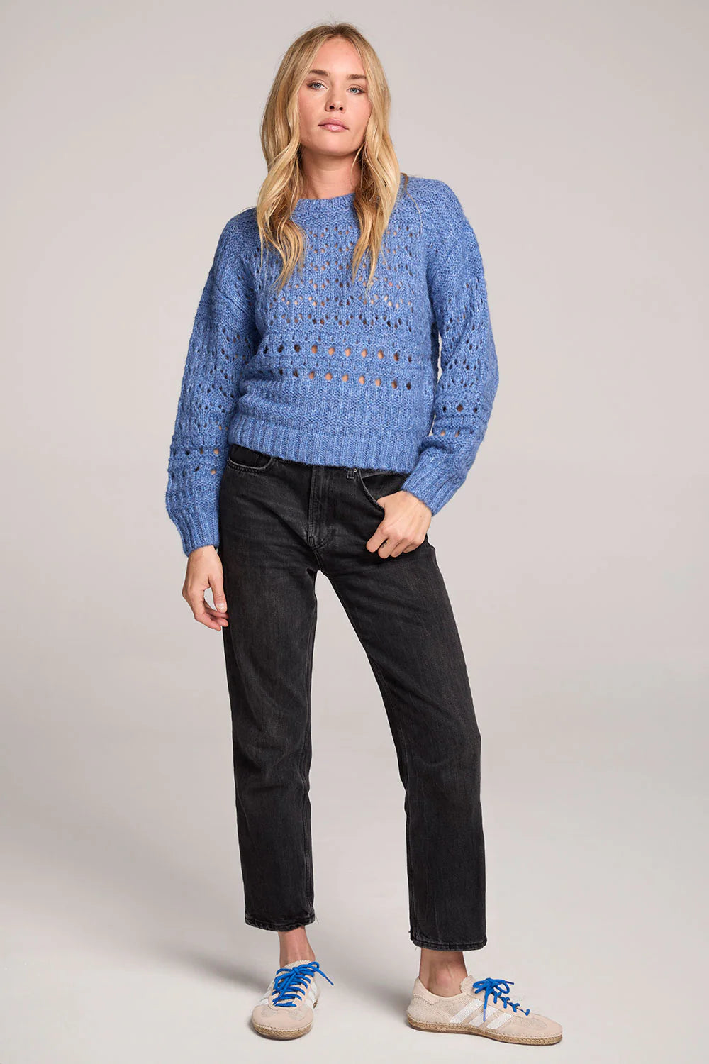 RONNIE AZURE BLUE SWEATER
