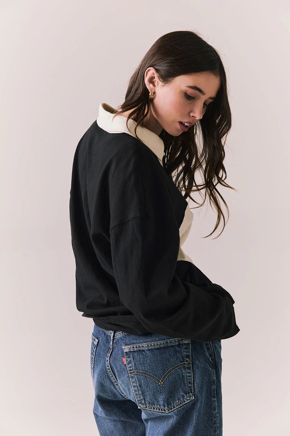 Chico Long Sleeve – Black and White Stripe Pullover