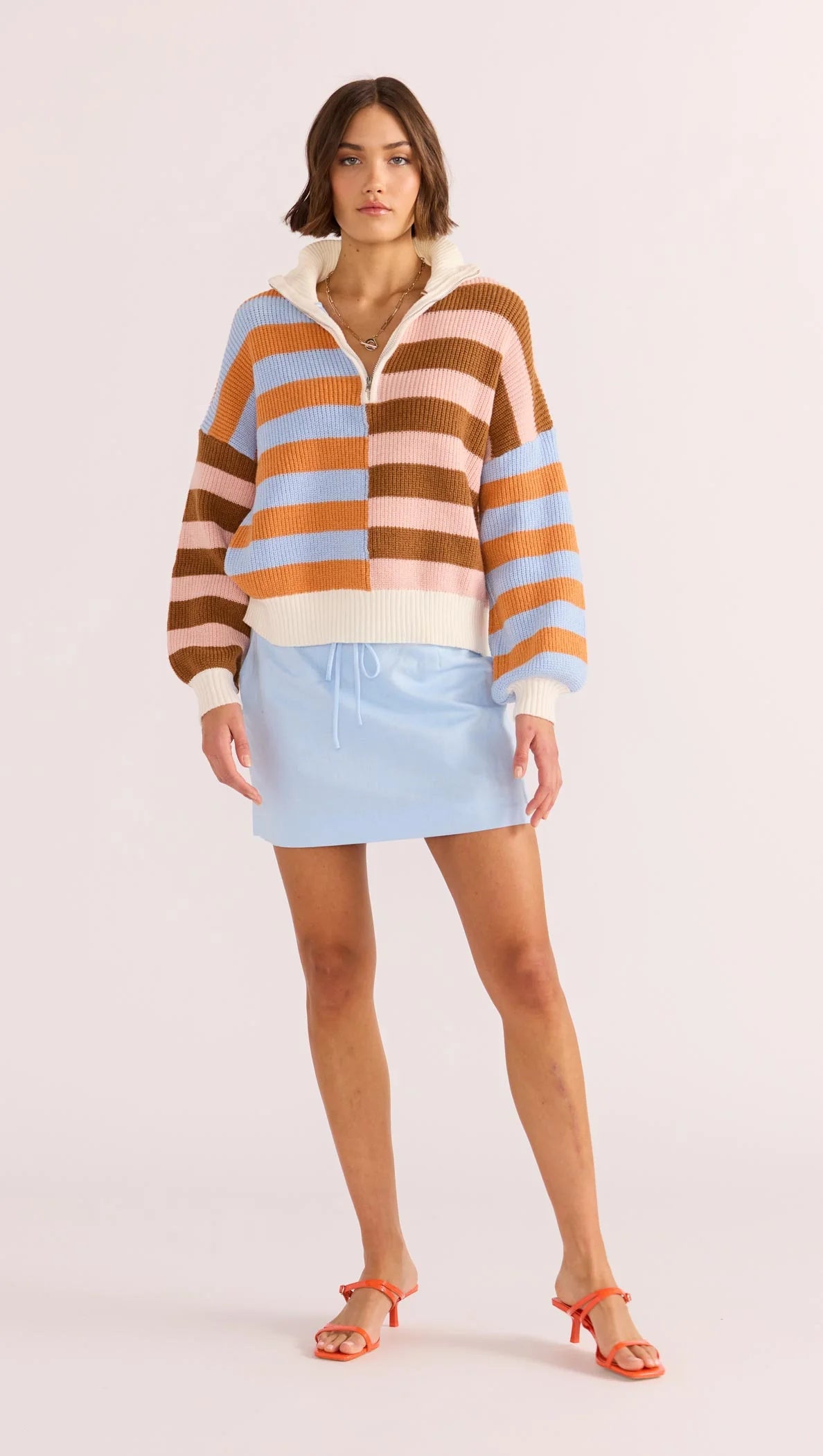 SKYE SPLICE STRIPE SWEATER