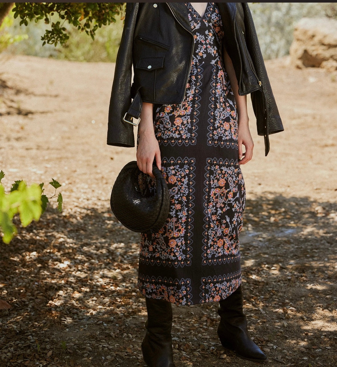 CONSTANCE ANKLE DRESS | DARK LA RAMOS