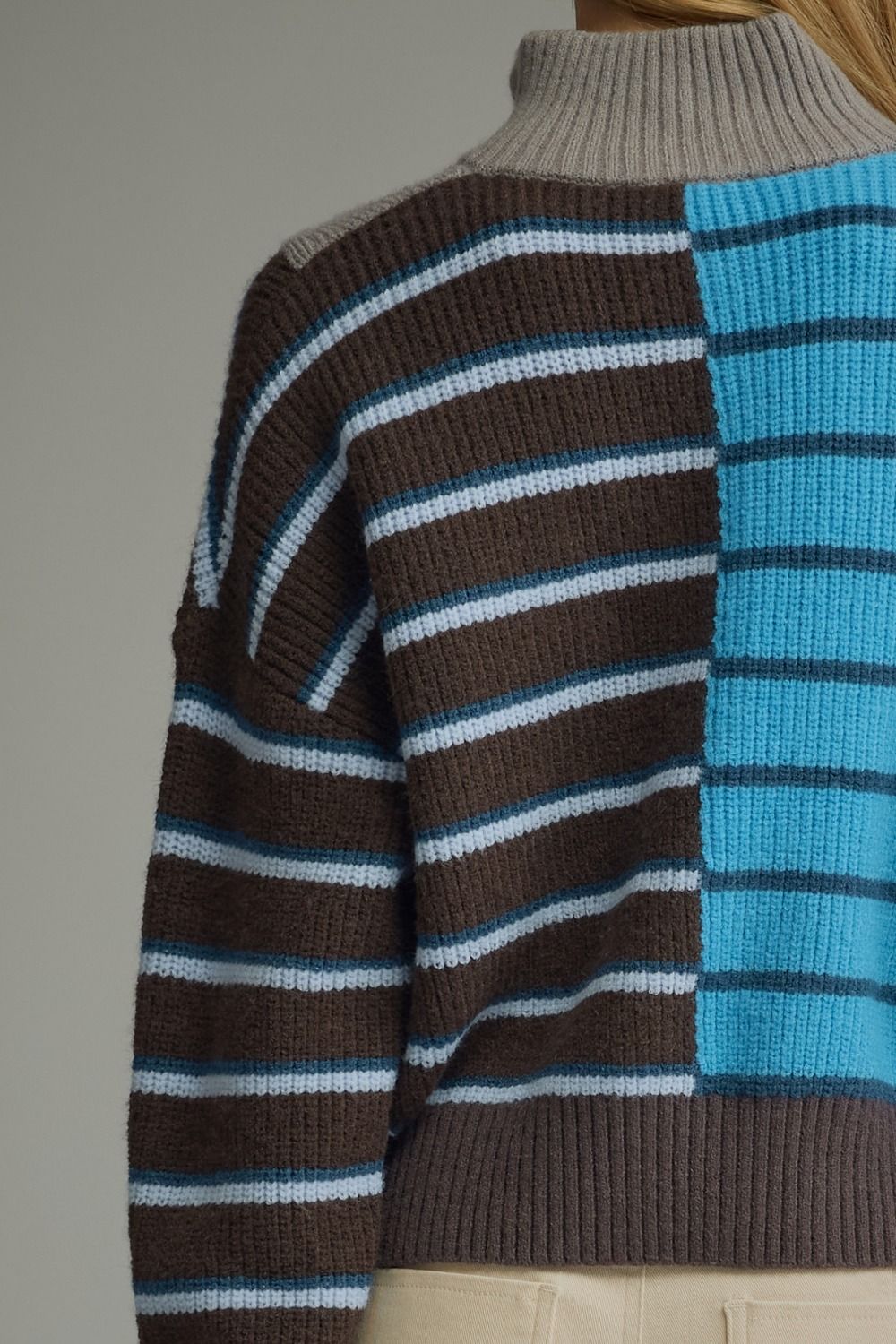Multi Stripe Zip