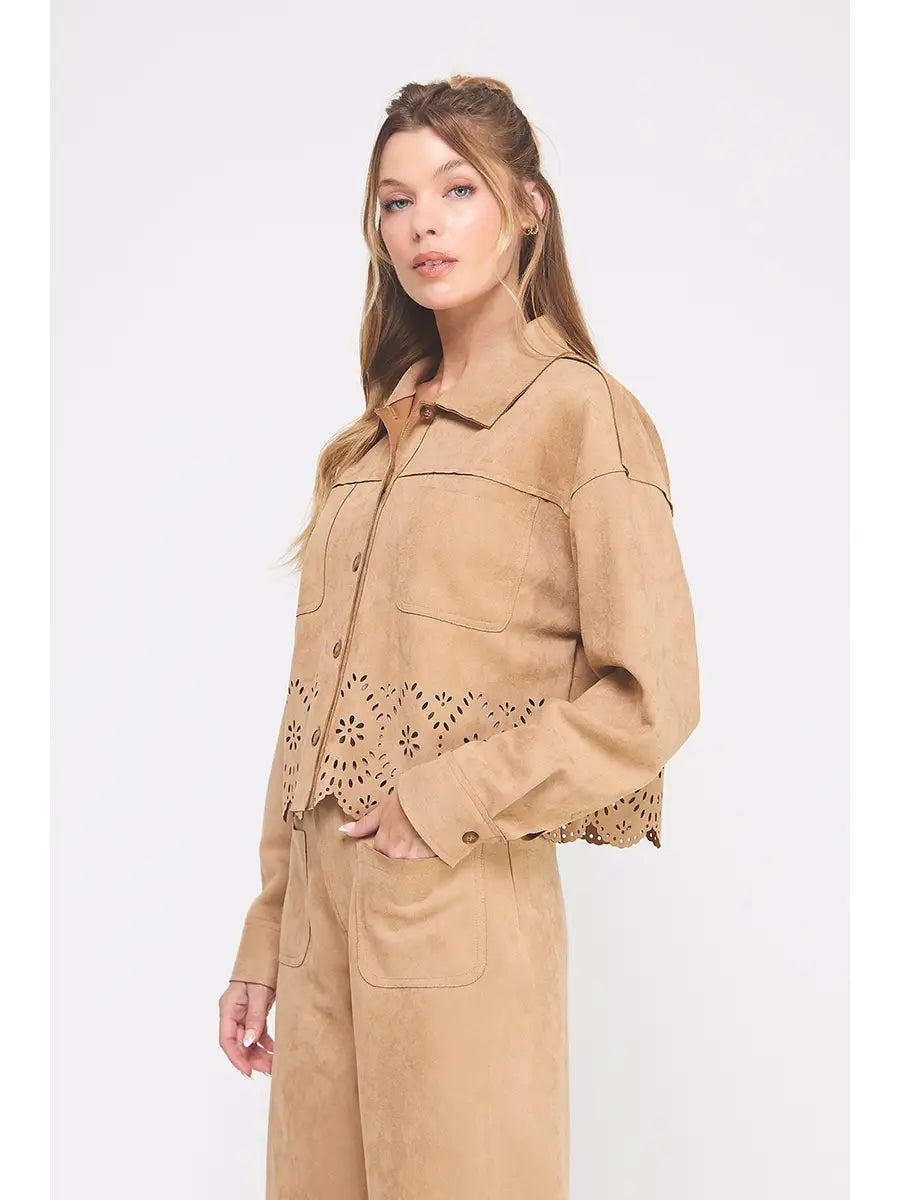 Suede Shirt Jacket