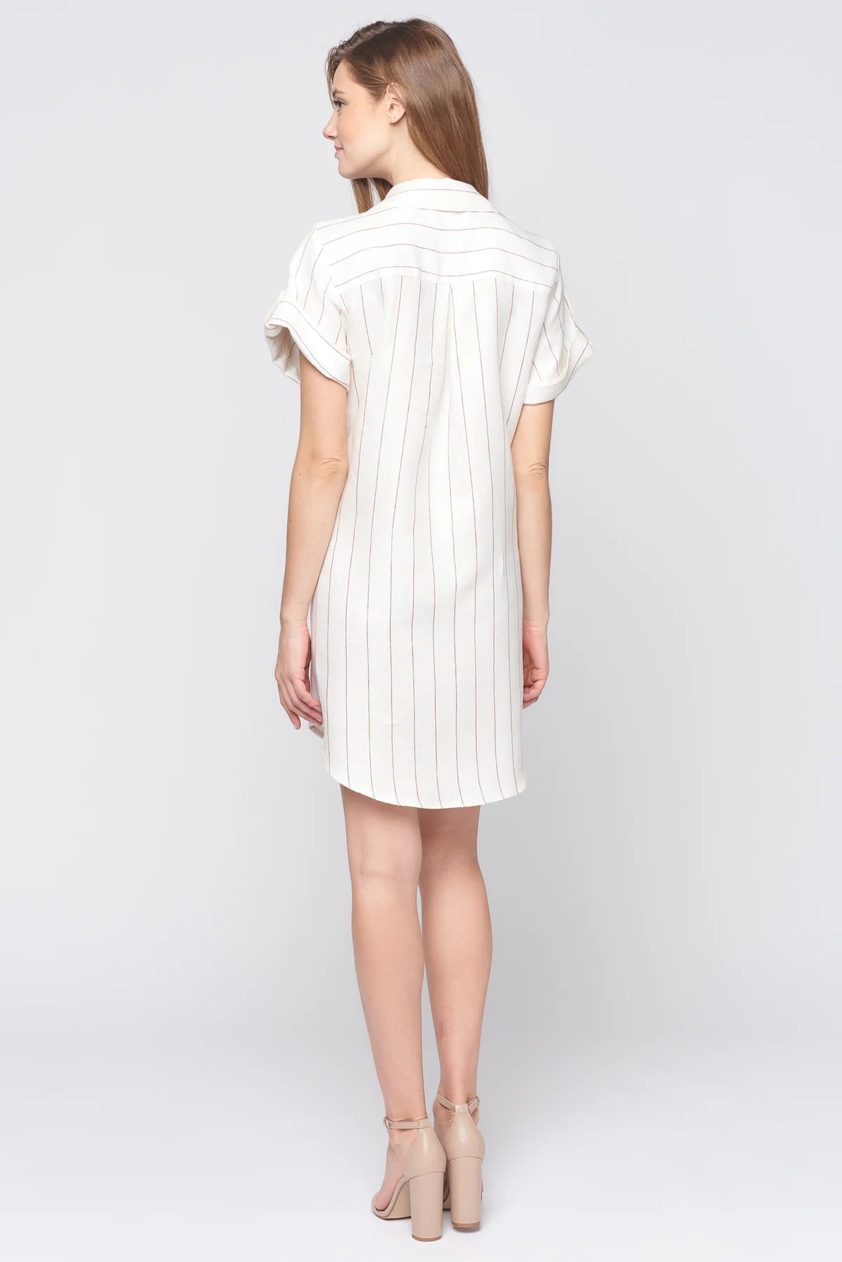 Short Sleeve Button Down Dress