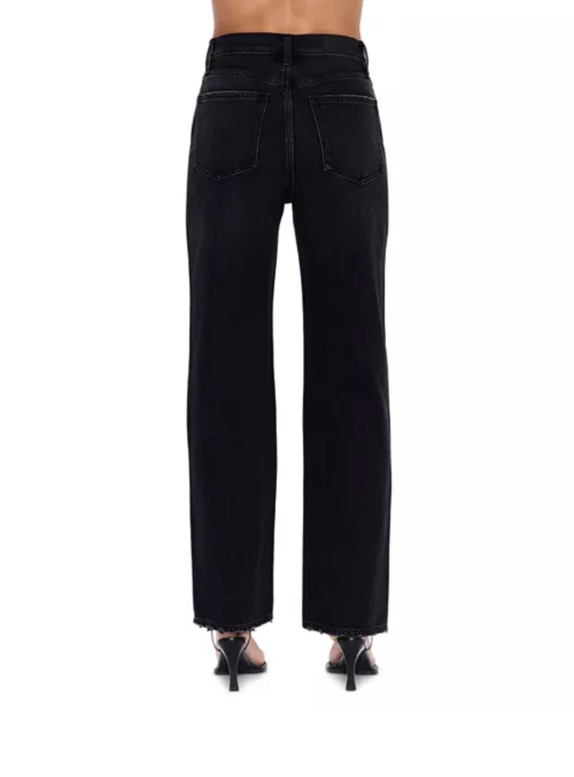 Cassie Super High Rise Straight Leg Jeans in Stormy
