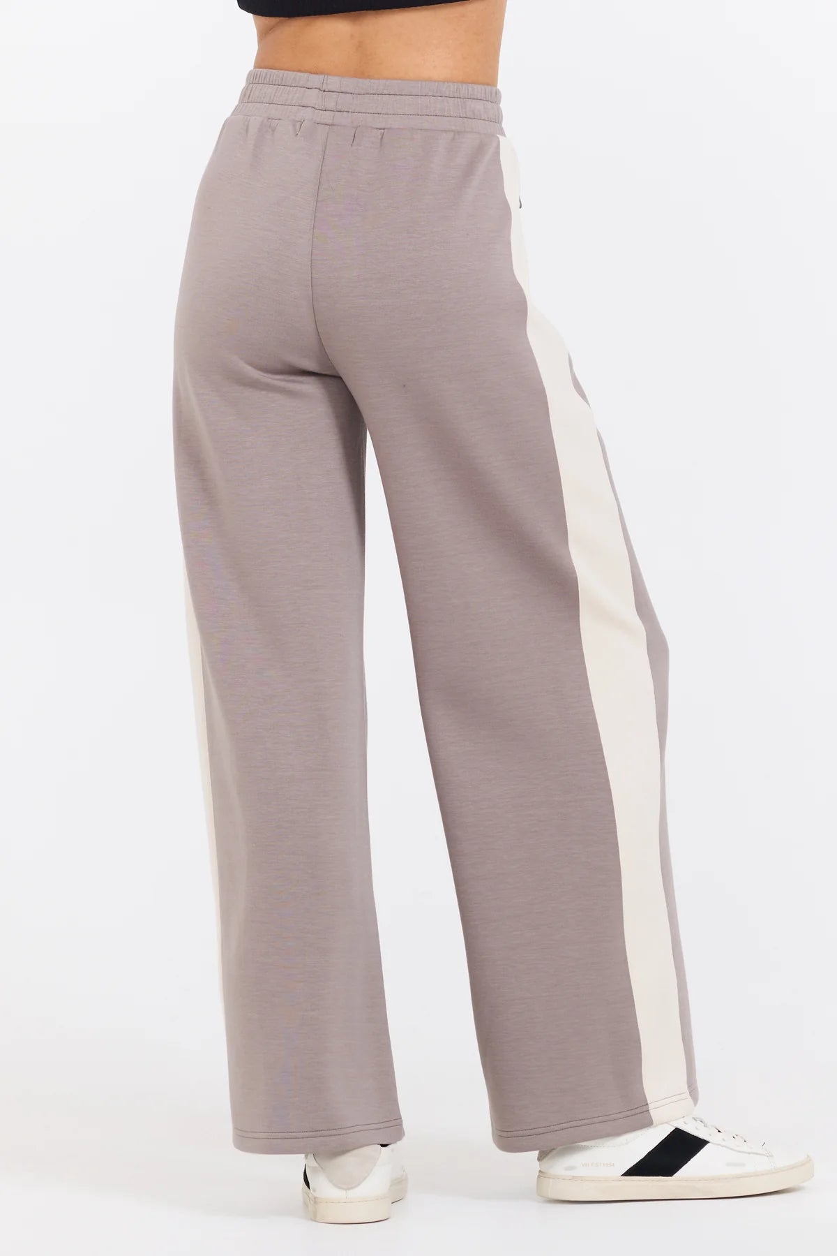 TAUPE/ SOUTH BEACH SAND COLORBLOCK CLOUD FLEECE PANT