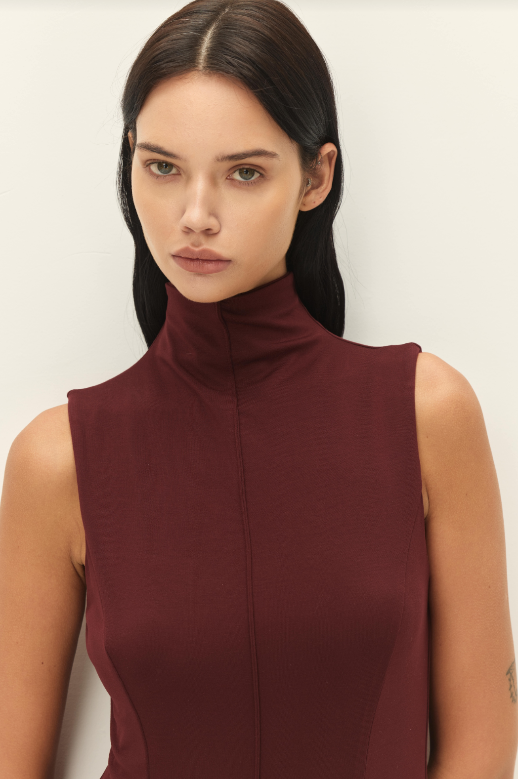 Soir Mock Neck Dress