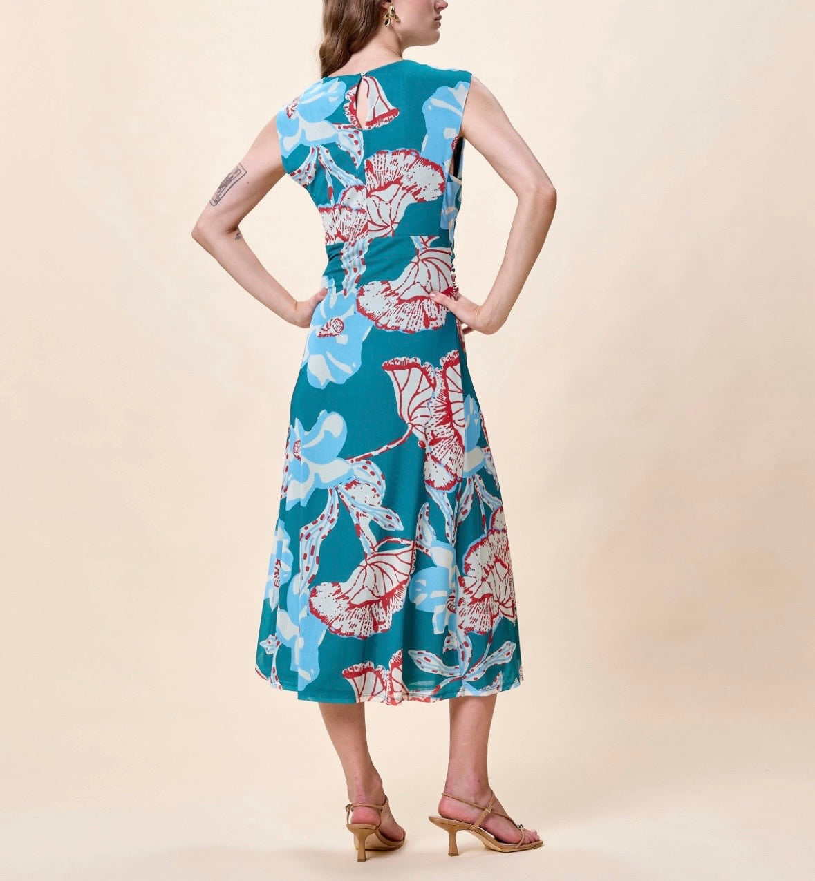 JOELLE MIDI DRESS | LA ROUGE NORTH SEA
