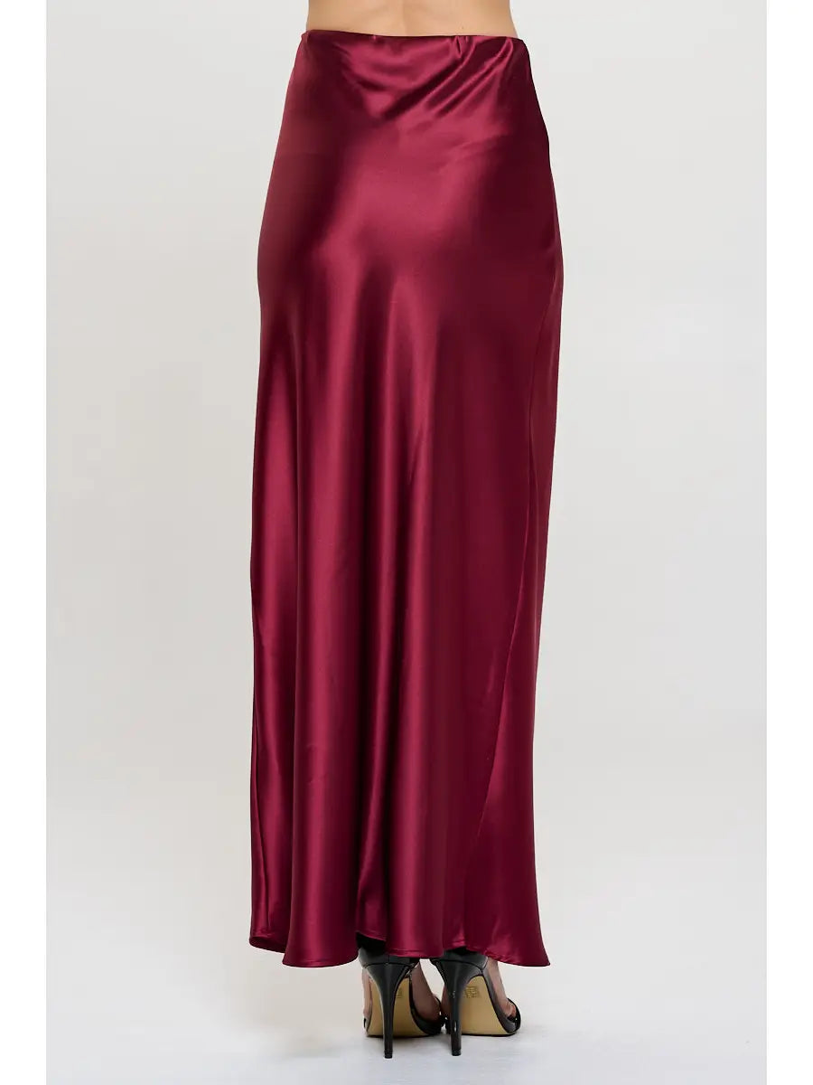 Silky Satin Maxi Skirt