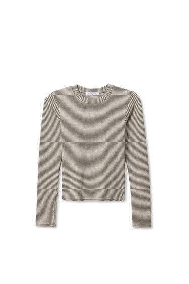 emma stripe
luxe rib long sleeve top