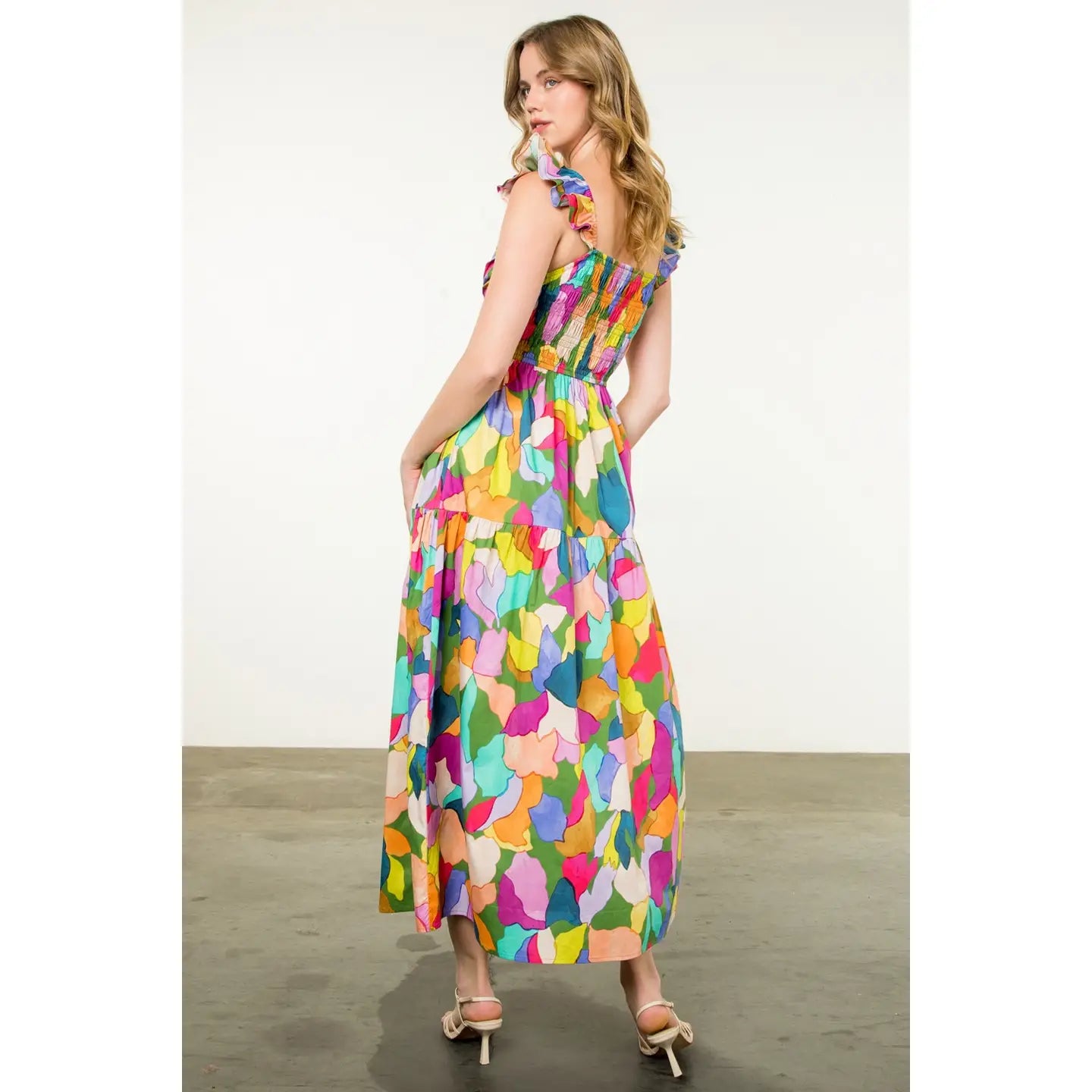 Multi Color Print Dress