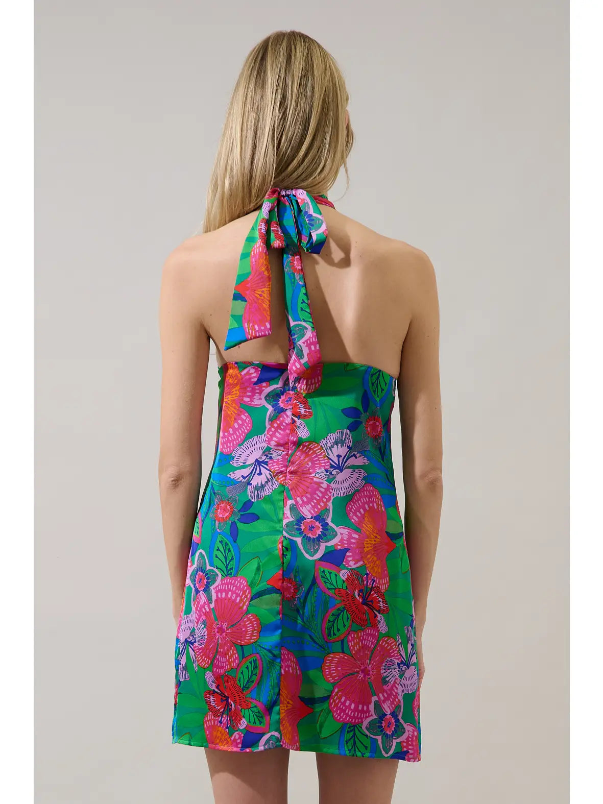 Mivia Halter Mini Dress Hansel Floral