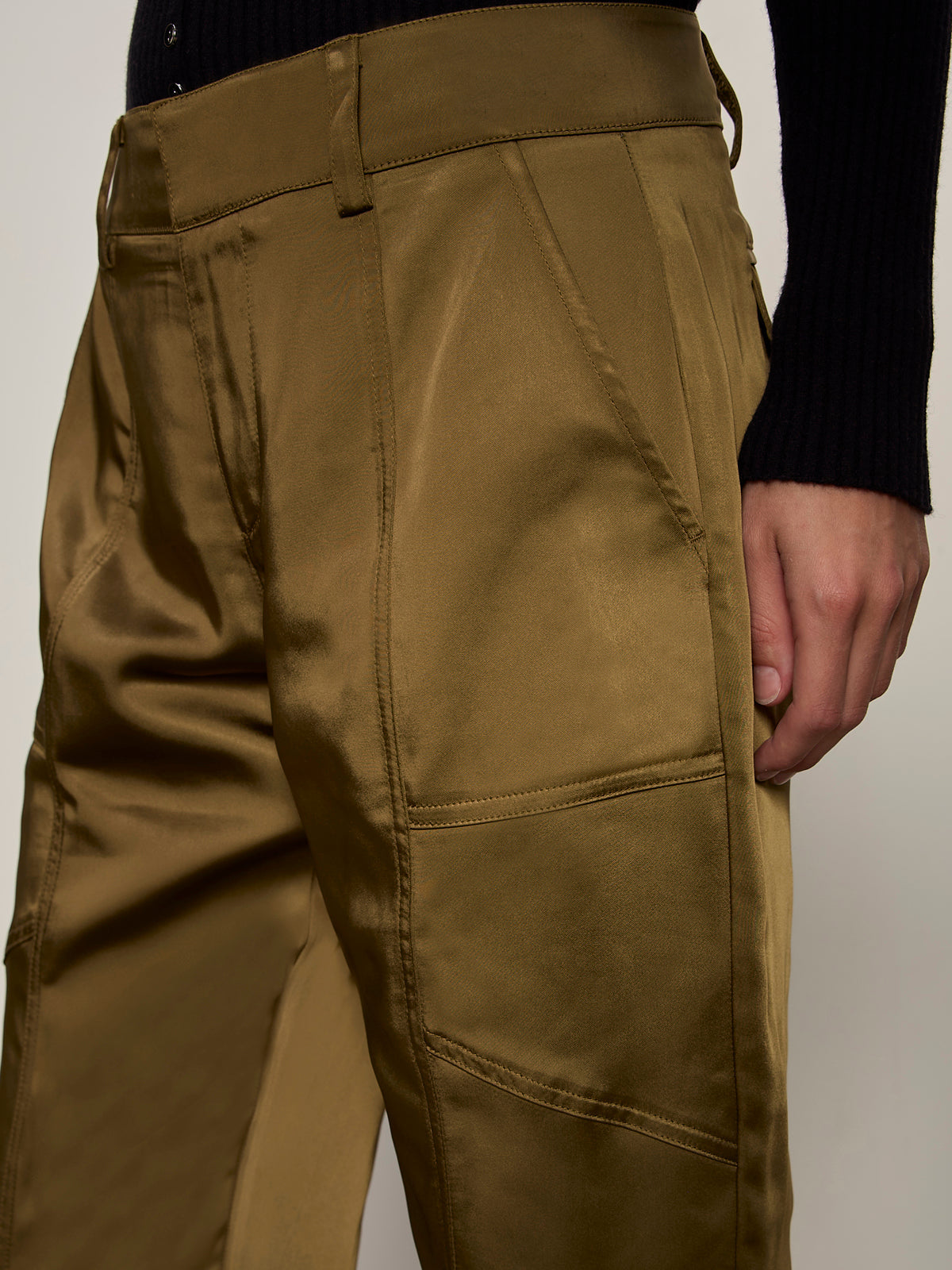 SAHARA SATIN TAPERED PANT DIRTY MARTINI