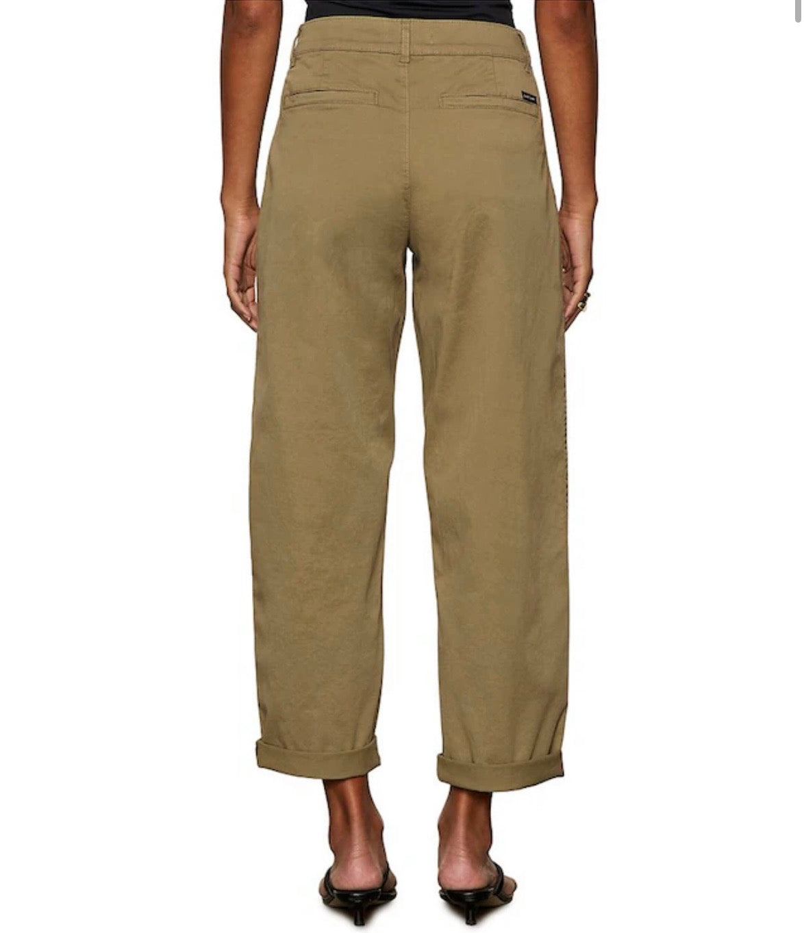 Boyfriend Cruiser Standard Rise Barrel Leg Twill Pants